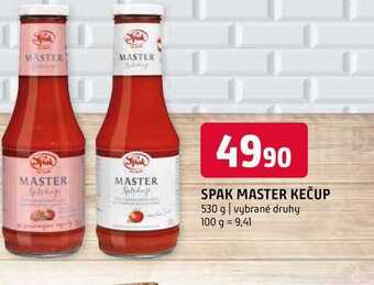 Terno Spak master kečup 530 g nabídka