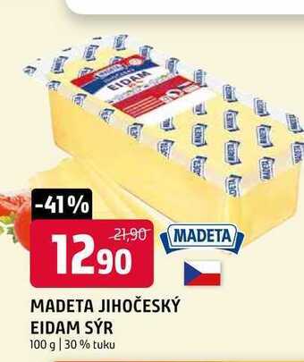 Terno Madeta jihočeský eidam sýr 100 g nabídka