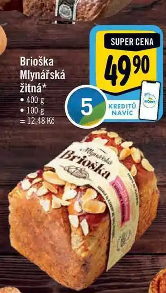 Albert Brioška mlynářská žitná 400g nabídka