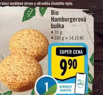 Albert Bio hamburgerová bulka 70 g nabídka