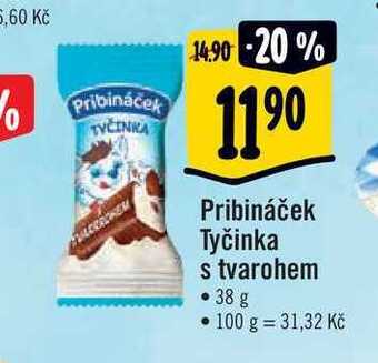 Albert Pribináček tyčinka s tvarohem • 38 g nabídka