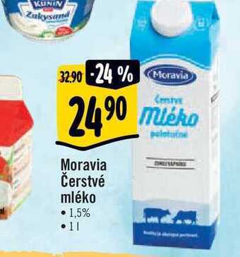 Albert Moravia čerstvé mléko  1 l nabídka