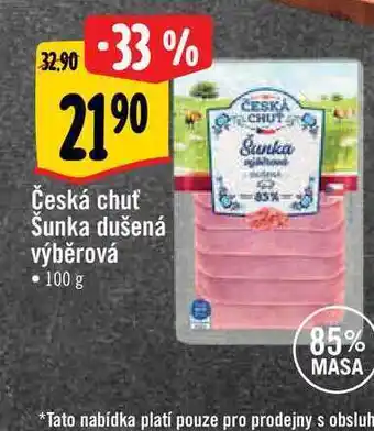 Albert Česká chuť šunka dušená výběrová • 100 g nabídka