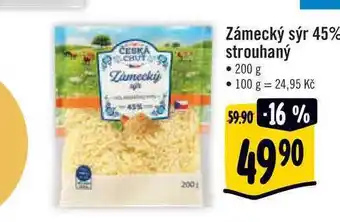 Albert Zámecký sýr 45% strouhaný 200 g nabídka