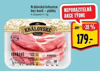 Albert Královská krkovice bez kosti - plátky • chlazená • 1 kg nabídka