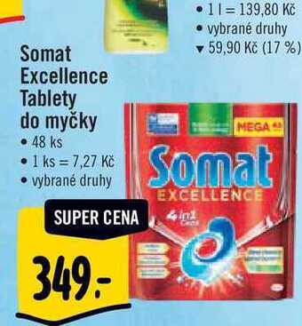 Albert Somat excellence tablety do myčky • 48 ks nabídka
