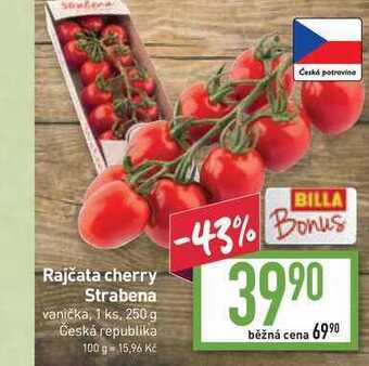Billa Rajčata cherry strabena vanička, 1 ks, 250 g nabídka