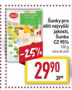 Billa Šunky pro děti nejvyšší jakosti 100g nabídka