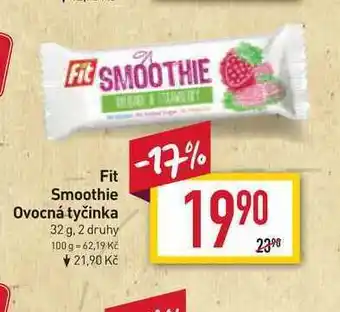 Billa Fit smoothie ovocná tyčinka 32 g nabídka