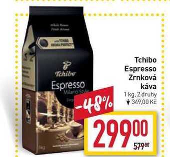 Billa Tchibo espresso zrnková káva 1 kg nabídka