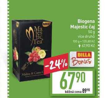 Billa Biogena majestic čaj 50 g nabídka