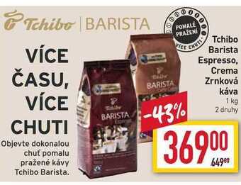 Billa Tchibo barista espresso zrnková káva 1 kg nabídka