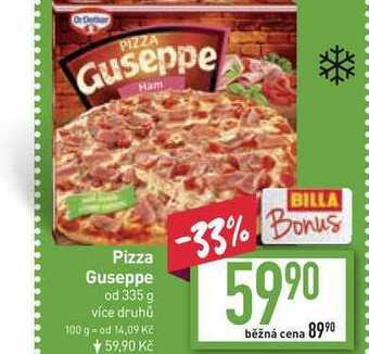 Billa Pizza guseppe od 335 g nabídka