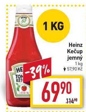 Billa Heinz kečup jemný 1 kg nabídka