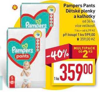 Billa Pampers pants dětské plenky a kalhotky od 36 ks nabídka