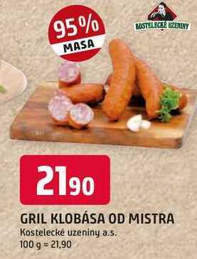Trefa Gril klobása od mistra 100g nabídka