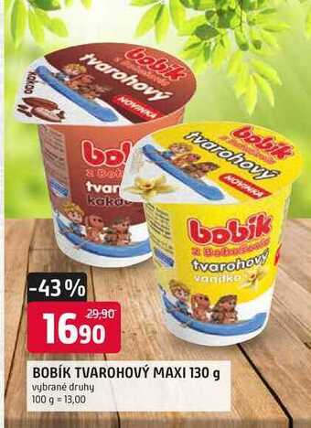 Trefa Bobík maxi smetanový krém 130g, vybrané druhy nabídka