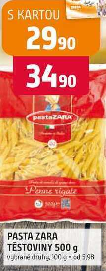 Trefa Pasta zara těstoviny 500 g vybrané druhy nabídka