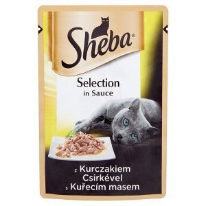 Trefa Sheba selection in sauce kompletní krmivo pro dospělé kočky s kuřecím masem 85g nabídka