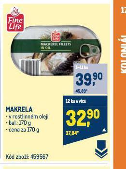 Makro Makrela nabídka