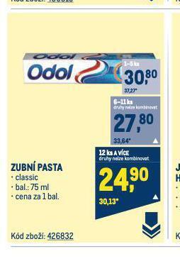 Makro Odol zubní pasta nabídka