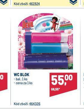 Makro Wc blok nabídka