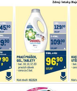 Makro Ariel prací prostředek nabídka