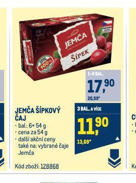 Makro Jemča čaj nabídka