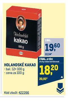 Makro Holandské kakao nabídka