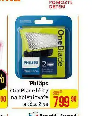 Teta Philips oneblade břity na holení tváře a těla nabídka