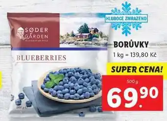 Lidl Borůvky, 500 g nabídka