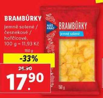 Lidl Brambůrky, 150 g nabídka