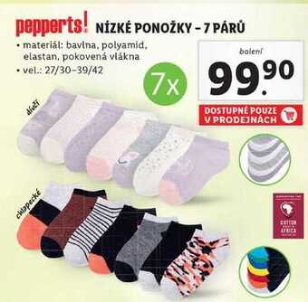 Lidl Nízké ponožky - 7 párů nabídka