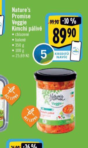 Albert Veggie kimchi pálivé nabídka