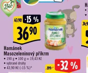 Albert Hamánek masozeleninový příkrm nabídka