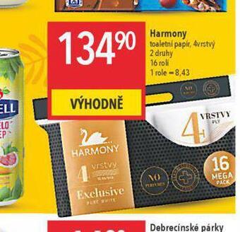 Globus Harmony toaletní papír nabídka