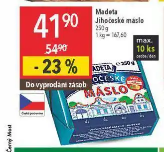 Globus Jihočeské máslo nabídka
