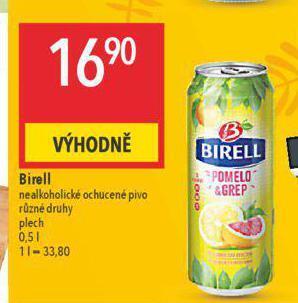 Globus Birell nealkoholické pivo nabídka