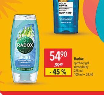Globus Radox sprchový gel nabídka