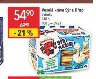 Globus Veselá kráva sýr a křup nabídka