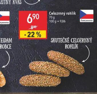 Globus Celozrnný rohlík nabídka