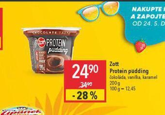 Globus Zott protein pudding nabídka
