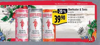 Albert Beefeater & tonic nabídka