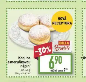 Billa Kobliha s ovocnou náplní a s povidly nabídka