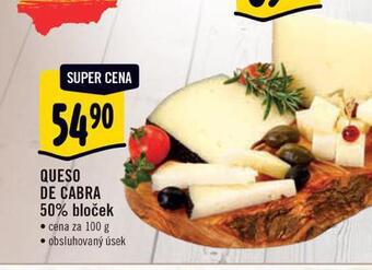 Albert Queso de cabra 50% bloček nabídka