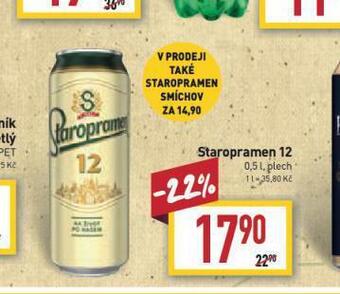 Billa Pivo staropramen nabídka