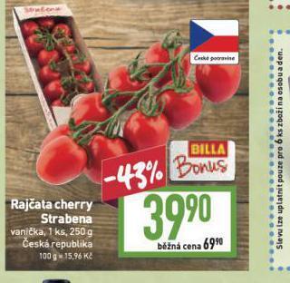 Billa Rajčata cherry nabídka