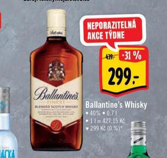 Albert Ballantine´s whisky nabídka