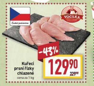 Billa Kuřecí prsní řízky chlazené nabídka