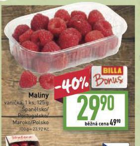 Billa Maliny nabídka